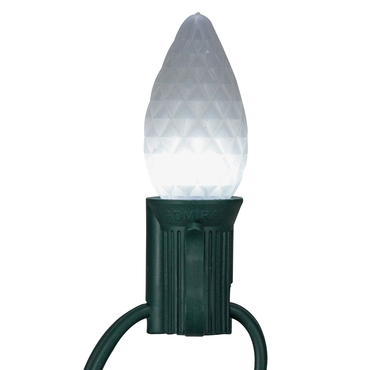 Northlight LED Faceted C7 Christmas Replacement Bulbs - Pure White - Pack of 25